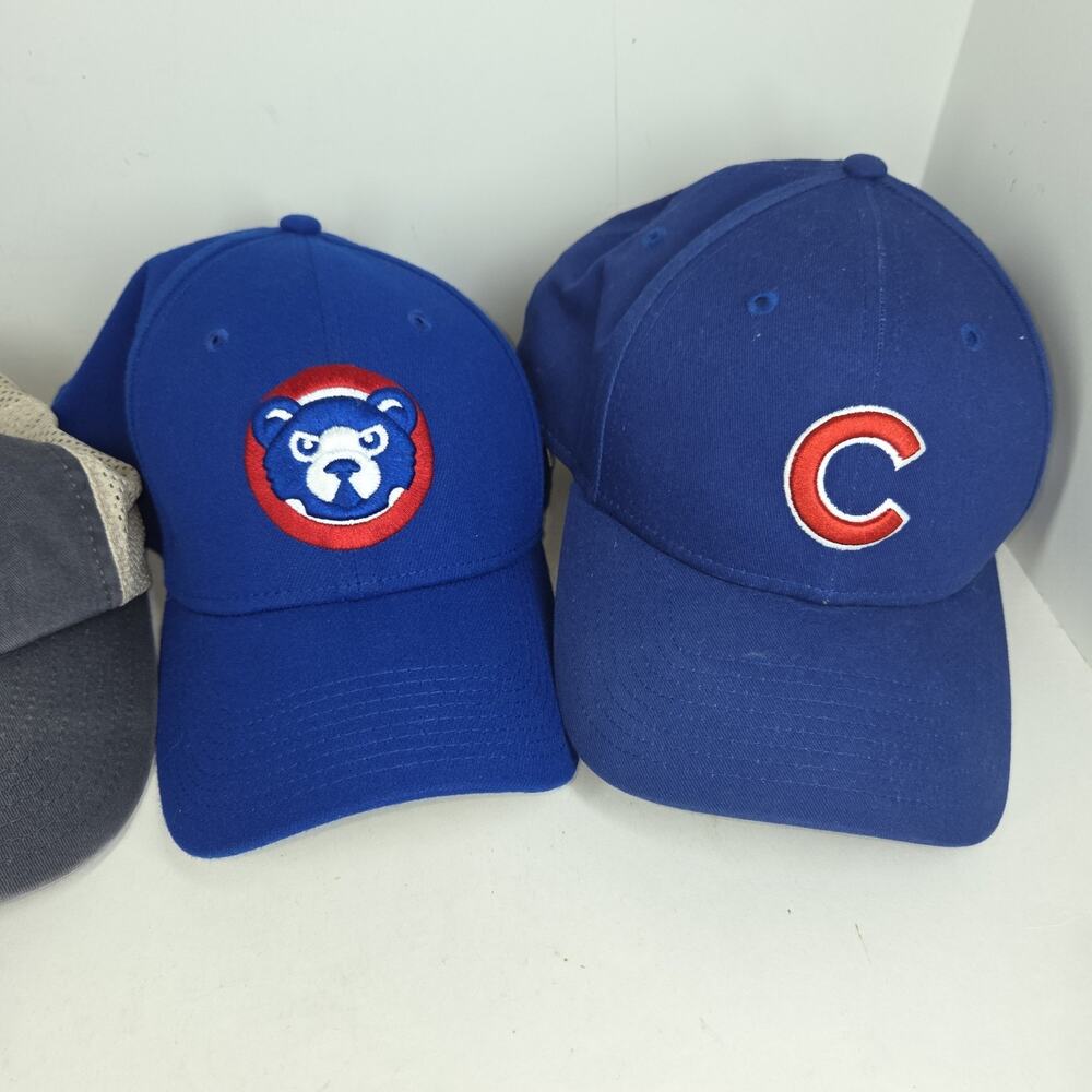 Vtg Chicago Cubs MLB Hats Hat Snapback Adjustable Caps Cap Lot of 4 Baseball Y2k - Picture 3 of 16